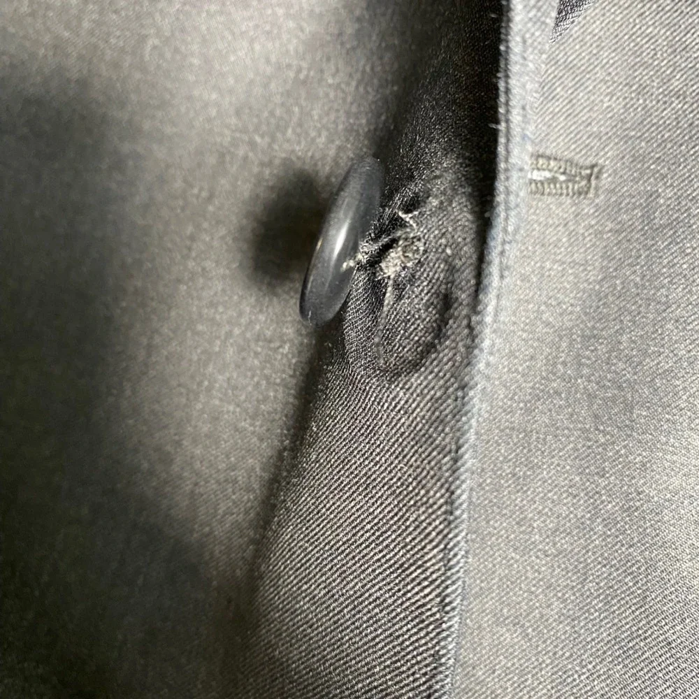 Chris Cobb Vitale Barberis Canonico Super 150s Wool Blazer Charcoal Grey Men 42R